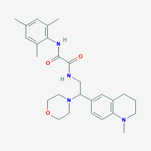 N'-[2-(1-methyl-1,2,3,4-tetrahydroquinolin-6-yl)-2-(morpholin-4-yl)ethyl]-N-(2,4,6-trimethylphenyl)ethanediamide