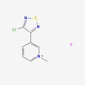 molecular formula C8H7ClIN3S B2602514 3-(4-Chloro-1,2,5-thiadiazol-3-yl)-1-methylpyridinium iodide CAS No. 131988-25-5