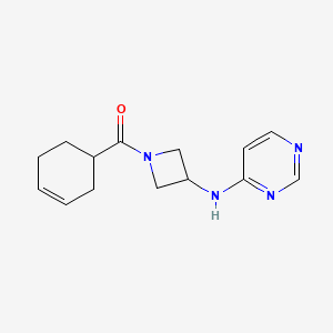 N-[1-(cyclohex-3-ene-1-carbonyl)azetidin-3-yl]pyrimidin-4-amine