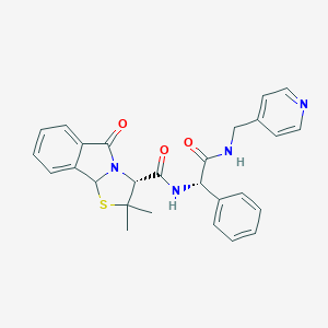 (3R)-2,2-dimethyl-5-oxo-N-{(1S)-2-oxo-1-phenyl-2-[(pyridin-4-ylmethyl)amino]ethyl}-2,3,5,9b-tetrahydro[1,3]thiazolo[2,3-a]isoindole-3-carboxamide