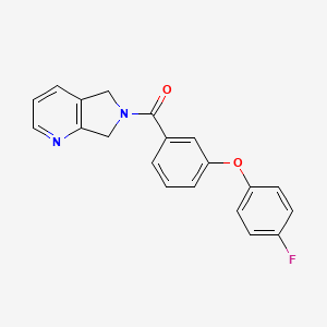 (3-(4-fluorophenoxy)phenyl)(5H-pyrrolo[3,4-b]pyridin-6(7H)-yl)methanone