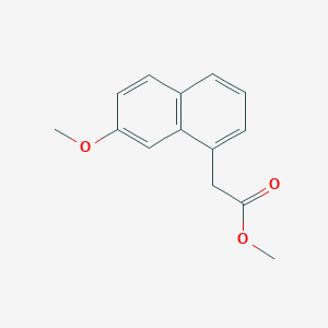 molecular formula C14H14O3 B2602627 Methyl (7-methoxy-1-naphthyl)acetate CAS No. 185336-03-2