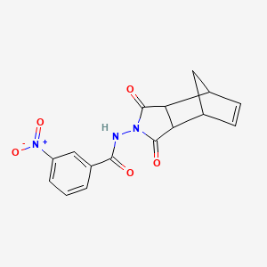 N-(1,3-dioxo-3a,4,7,7a-tetrahydro-1H-4,7-methanoisoindol-2(3H)-yl)-3-nitrobenzamide