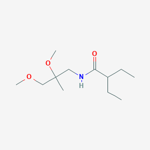 molecular formula C12H25NO3 B2602634 N-(2,3-二甲氧基-2-甲基丙基)-2-乙基丁酰胺 CAS No. 2034539-89-2