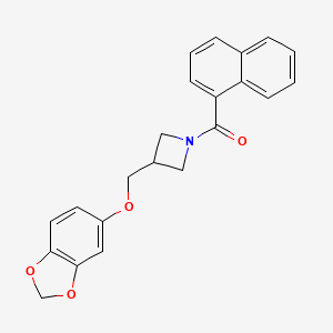 (3-((Benzo[d][1,3]dioxol-5-yloxy)methyl)azetidin-1-yl)(naphthalen-1-yl)methanone