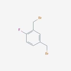 molecular formula C8H7Br2F B2602676 2,4-Bis(bromomethyl)-1-fluorobenzene CAS No. 1379366-74-1