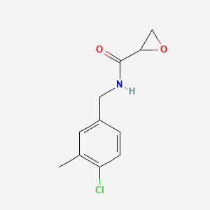 N-[(4-Chloro-3-methylphenyl)methyl]oxirane-2-carboxamide