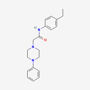 molecular formula C20H25N3O B2602691 N-(4-乙基苯基)-2-(4-苯基哌嗪-1-基)乙酰胺 CAS No. 763124-65-8