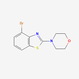 molecular formula C11H11BrN2OS B2602692 4-Bromo-2-morpholin-4-yl-1,3-benzothiazole CAS No. 863000-90-2