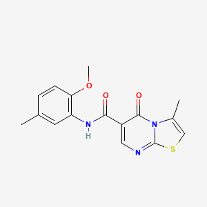 N-(2-methoxy-5-methylphenyl)-3-methyl-5-oxo-[1,3]thiazolo[3,2-a]pyrimidine-6-carboxamide