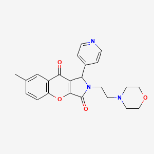 7-Methyl-2-(2-morpholinoethyl)-1-(pyridin-4-yl)-1,2-dihydrochromeno[2,3-c]pyrrole-3,9-dione