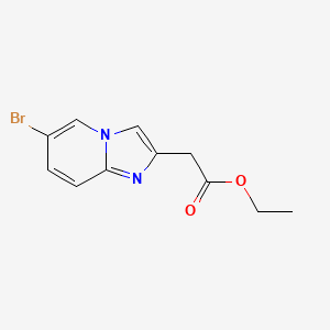 molecular formula C11H11BrN2O2 B2602711 Ethyl 2-(6-bromoimidazo[1,2-a]pyridin-2-yl)acetate CAS No. 59128-04-0