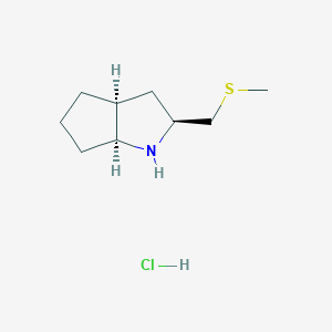 (2S,3As,6aS)-2-(methylsulfanylmethyl)-1,2,3,3a,4,5,6,6a-octahydrocyclopenta[b]pyrrole;hydrochloride