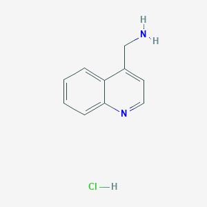 molecular formula C10H11ClN2 B2602717 4-Aminomethylquinoline hydrochloride CAS No. 1095661-17-8; 5632-13-3; 878778-84-8