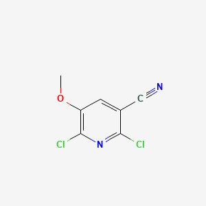 molecular formula C7H4Cl2N2O B2602732 2,6-Dichloro-5-methoxynicotinonitrile CAS No. 2089381-34-8