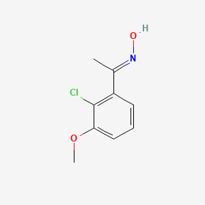 molecular formula C9H10ClNO2 B2602737 N-[1-(2-Chloro-3-methoxyphenyl)ethylidene]hydroxylamine CAS No. 1937330-46-5