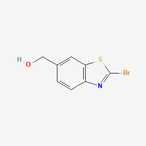 molecular formula C8H6BrNOS B2602751 (2-Bromobenzo[d]thiazol-6-yl)methanol CAS No. 181422-72-0; 214337-28-7