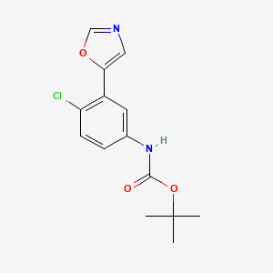 tert-Butyl N-[4-chloro-3-(1,3-oxazol-5-yl)phenyl]carbamate