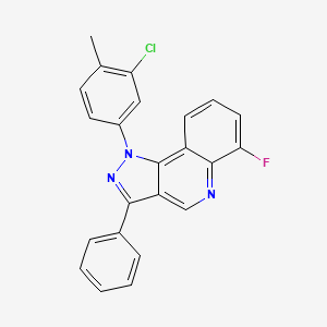 molecular formula C23H15ClFN3 B2602773 1-(3-氯-4-甲基苯基)-6-氟-3-苯基-1H-吡唑并[4,3-c]喹啉 CAS No. 932280-35-8