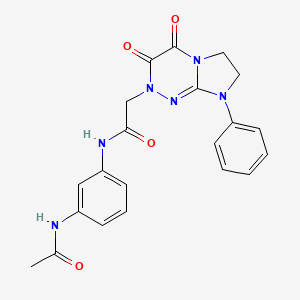 N-(3-acetamidophenyl)-2-(3,4-dioxo-8-phenyl-3,4,7,8-tetrahydroimidazo[2,1-c][1,2,4]triazin-2(6H)-yl)acetamide