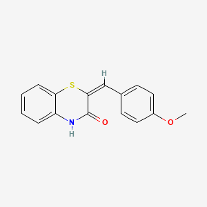molecular formula C16H13NO2S B2602787 3-((4-Methoxyphenyl)methylene)-1,4-dihydro-4-thiaquinolin-2-one CAS No. 95476-37-2