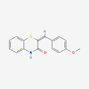 molecular formula C16H13NO2S B2602787 3-((4-甲氧苯基)亚甲基)-1,4-二氢-4-噻喹啉-2-酮 CAS No. 95476-37-2