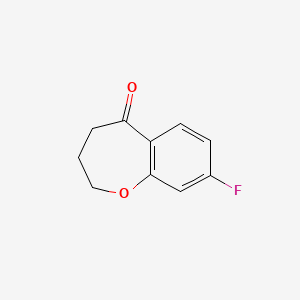 molecular formula C10H9FO2 B2602789 8-Fluoro-2,3,4,5-tetrahydro-1-benzoxepin-5-one CAS No. 127557-04-4