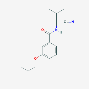 molecular formula C17H24N2O2 B2602805 N-(1-cyano-1,2-dimethylpropyl)-3-(2-methylpropoxy)benzamide CAS No. 1241289-79-1
