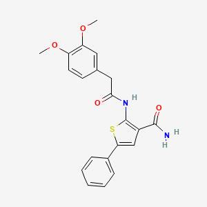 2-[2-(3,4-Dimethoxyphenyl)acetamido]-5-phenylthiophene-3-carboxamide