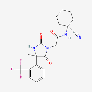 N-(1-cyanocyclohexyl)-2-{4-methyl-2,5-dioxo-4-[2-(trifluoromethyl)phenyl]imidazolidin-1-yl}acetamide