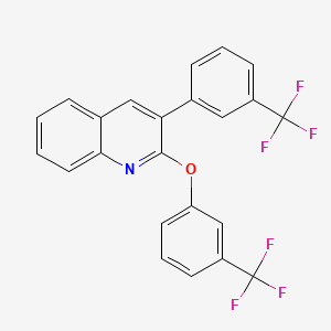 2-[3-(Trifluoromethyl)phenoxy]-3-[3-(trifluoromethyl)phenyl]quinoline