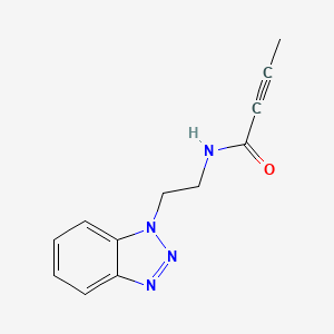 N-[2-(Benzotriazol-1-yl)ethyl]but-2-ynamide