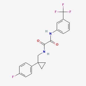N1-((1-(4-fluorophenyl)cyclopropyl)methyl)-N2-(3-(trifluoromethyl)phenyl)oxalamide