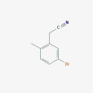 molecular formula C9H8BrN B2602841 2-(5-Bromo-2-methylphenyl)acetonitrile CAS No. 1231244-85-1