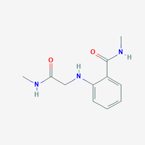 molecular formula C11H15N3O2 B2602845 N-甲基-2-{[(甲基氨基羰基)甲基]氨基}苯甲酰胺 CAS No. 930395-81-6