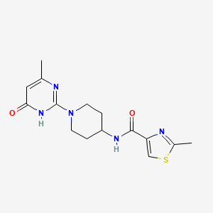 2-methyl-N-(1-(4-methyl-6-oxo-1,6-dihydropyrimidin-2-yl)piperidin-4-yl)thiazole-4-carboxamide
