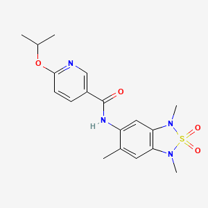 6-isopropoxy-N-(1,3,6-trimethyl-2,2-dioxido-1,3-dihydrobenzo[c][1,2,5]thiadiazol-5-yl)nicotinamide