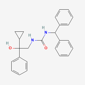 molecular formula C25H26N2O2 B2602868 1-Benzhydryl-3-(2-cyclopropyl-2-hydroxy-2-phenylethyl)urea CAS No. 1421525-71-4