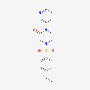 4-(4-Ethylbenzenesulfonyl)-1-(pyridin-3-yl)piperazin-2-one