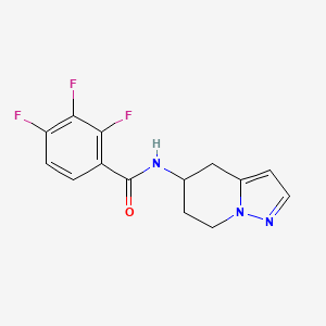 2,3,4-trifluoro-N-(4,5,6,7-tetrahydropyrazolo[1,5-a]pyridin-5-yl)benzamide