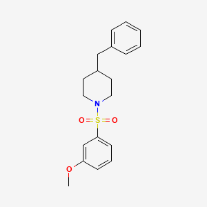 molecular formula C19H23NO3S B2602922 4-Benzyl-1-(3-methoxyphenyl)sulfonylpiperidine CAS No. 670272-08-9
