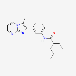 N-(3-(3-methylimidazo[1,2-a]pyrimidin-2-yl)phenyl)-2-propylpentanamide