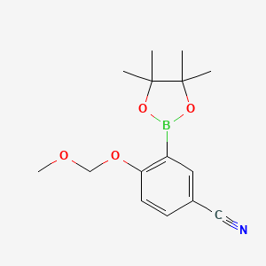 4-(Methoxymethoxy)-3-(tetramethyl-1,3,2-dioxaborolan-2-yl)benzonitrile