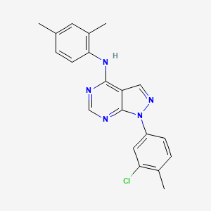 molecular formula C20H18ClN5 B2602962 1-(3-chloro-4-methylphenyl)-N-(2,4-dimethylphenyl)-1H-pyrazolo[3,4-d]pyrimidin-4-amine CAS No. 890893-48-8