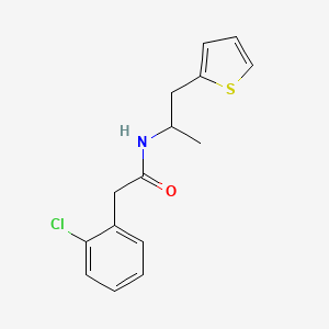 2-(2-chlorophenyl)-N-[1-(thiophen-2-yl)propan-2-yl]acetamide