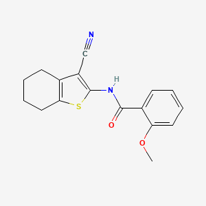 N-(3-cyano-4,5,6,7-tetrahydro-1-benzothiophen-2-yl)-2-methoxybenzamide