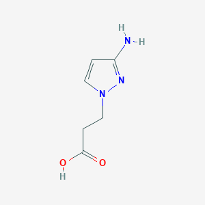 molecular formula C6H9N3O2 B2602974 3-(3-amino-1H-pyrazol-1-yl)propanoic acid CAS No. 1006486-03-8; 1432031-89-4