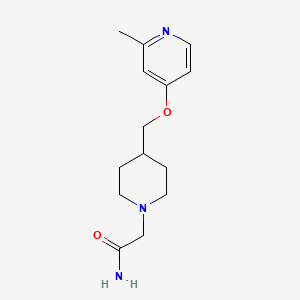 2-[4-[(2-Methylpyridin-4-yl)oxymethyl]piperidin-1-yl]acetamide