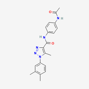 N-(4-acetamidophenyl)-1-(3,4-dimethylphenyl)-5-methyltriazole-4-carboxamide