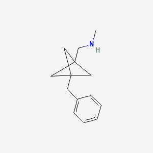1-(3-Benzyl-1-bicyclo[1.1.1]pentanyl)-N-methylmethanamine